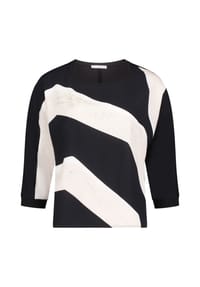 BETTY & CO - Shirt, Langarm, für Damen - 9812 BLACK/CREAM