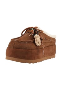 STEVE MADDEN - Veloursleder Pantoletten CUDDLY - Braun