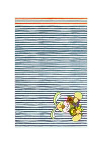 sigikid® - Kinderteppich Semmel Bunny - Teppich für Kinderzimmer mit Hase - blau