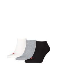 PUMA® - Sneakersocken, 3er-Pack, Logo-Design - 013 OATMEAL