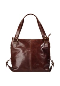 piké - Shopper Echt Leder, Made In Italy - braun