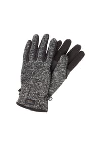 camel active - Strickhandschuhe mit elastischem Bündchen - Steingrau