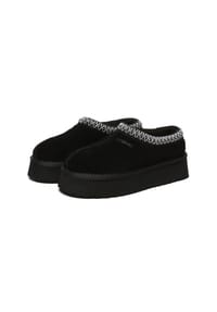 EVERAU® - Damen Leder Hausschuhe - Wonga - BLACK