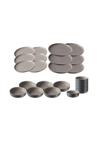 Ritzenhoff & Breker Teller und Schalenset Jasper 24er Set - JASPER - grau