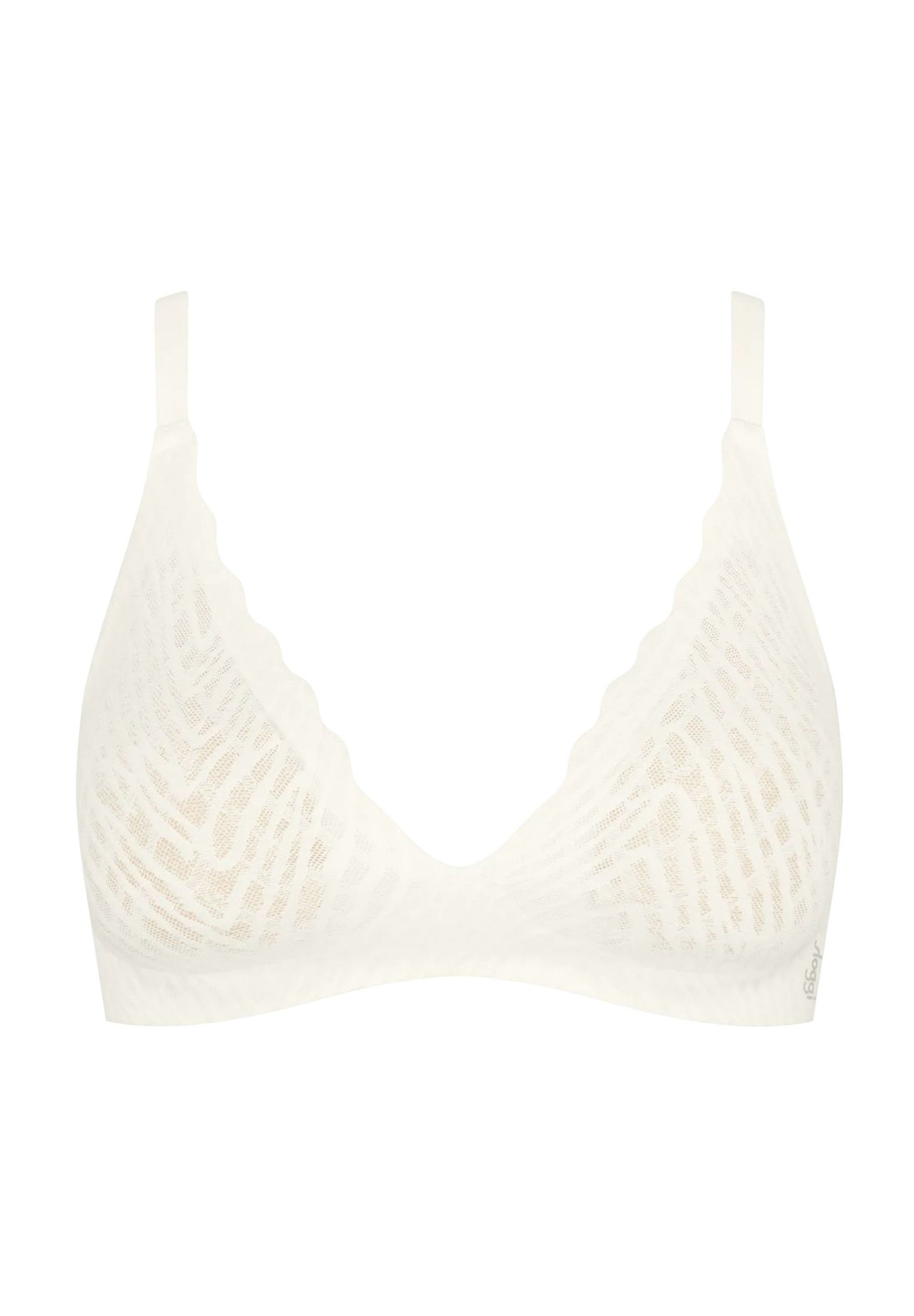 Sloggi Damen Weiß Bügelloser Bh "Zero Feel Bliss The Up", Gr. L, N-Gr, (Silk ), Spitze, Obermaterial: 76% Polyamid, 24% Elasthan, Bhs, Spitzen... - Bild 7