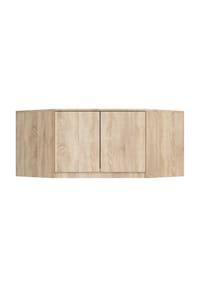 Akord - Kleiderschrank-Aufsatz S100 mit 2 Türen und 3 Einlegeböden - artisan-eiche