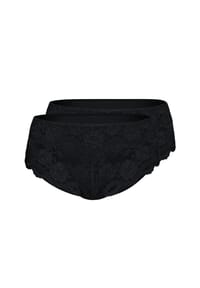 sassa - Panty CLASSIC LACE 2er Pack - black