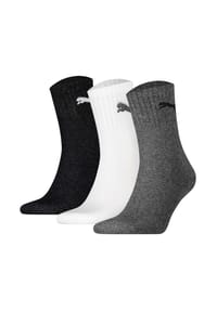 PUMA® - Sportsocken Short Crew 3-Pack - 200 SCHWARZ