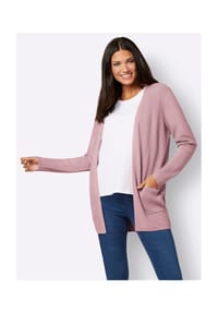 Sieh an! - Long-Strickjacke - anthrazit