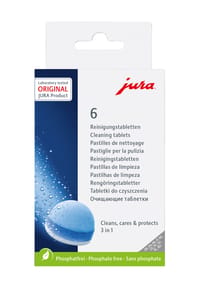 jura® - 3-Phasen-Reinigungstabletten, 6er Pack, für Kaffeeautomaten - 