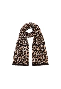olsen - Schal mit Panneaux-Print - Coffee Bean