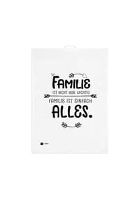 ppd - Geschirrtuch Familie kitchen towel, Leinen, 70 x 50 cm - Mehrfarbig