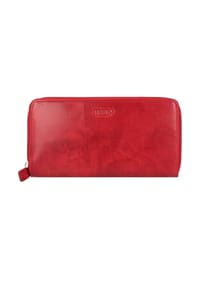 mano Donna Aurona RFID - Donna Aurona Geldbörse RFID Leder 19 cm - rot