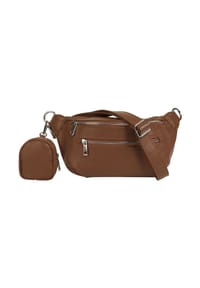 Samantha Look - Gürteltasche Echt Leder, Made In Italy - beige