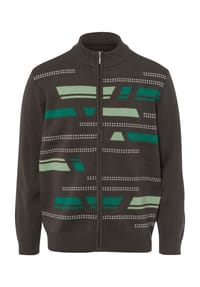 SIEH AN! - Strickjacke - graphit-gemustert