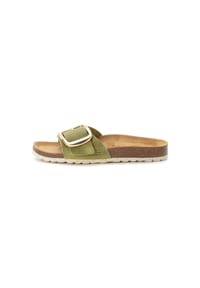 camel active - Leder Pantoletten - Grün