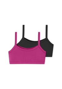 SCHIESSER - Bustier, 2er Pack, für Kinder - 918 SORT.7