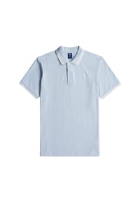 G-STAR RAW - Herren Poloshirt - Dunda Slim Stripe Polo, Knopfleiste, Bio-Baumwolle - Dunkelblau