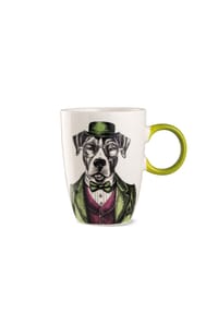 GILDE - Tasse Human Essence Hundmotiv, Hund, Porzellan, Ø 9 cm, 81536 - mehrfarbig