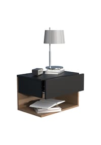 VCM. - Nachtschrank | Wandschublade | Wandboard | Nachttisch | Maße ca. H. 30 x B. 45 x T. 32 cm - Usal XL 45 cm - Anthrazit