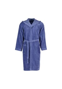 VOSSEN® - Bademäntel unisex Kurzmantel mit Kapuze Texas atlantic - 4840 - blau