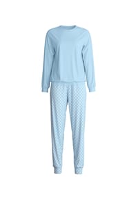 CALIDA - Damen Bündchen-Pyjama Lovely Nights - 488 PEACOAT BLUE