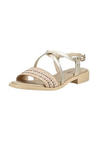 NeroGiardini - Leder/Textil Sandalen - Sand