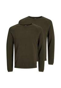 JACK & JONES - Pullover 2er Pack Hill - Schwarz