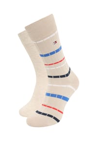 TOMMY HILFIGER - Mittelhohe Socken, Doppelpack, für Herren - 001 SAND