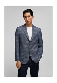 HECHTER PARIS - Sakko mit dezentem Muster - midnight blue