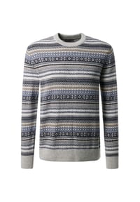 pierre cardin - Pullover im fair isle muster - Mirage Gray