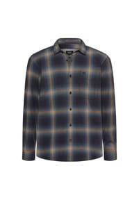 camel active - fleXXXactive® Langarmhemd aus leichtem Flanell - Dunkelbraun