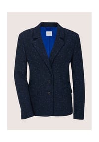 MADELEINE - Tweed-Blazer mit Glanzeffekt - marine / azurblau