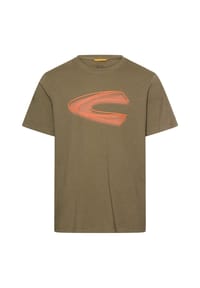 camel active - T-Shirt mit Print - Olivgrün