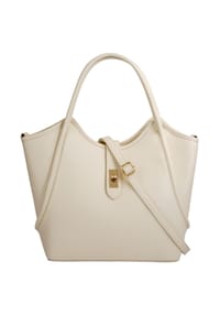 forty° - Shopper CALDRINA - L Echt Leder, Made In Italy - beige