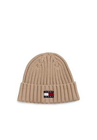 TOMMY Jeans - Strickmütze, Bio-Baumwolle, für Damen - AES BEIGE