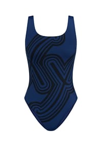 TRIUMPH - Badeanzug Flex Smart Summer - BLUE - DARK COMBINATION