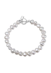 AILORIA - Armband Silber/weiße Perle MENOA - weiß