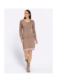 heine - Strickkleid - sesam-rosé-meliert