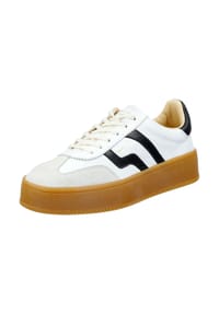 GANT - Leder Sneaker - Weiß/Schwarz