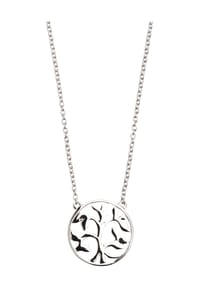 XENOX - Damen Kette mit Anhänger "Baum des Lebens XS2896", 925er Silber - silber