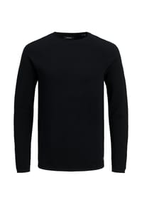JACK & JONES® - Strickpullover, Baumwolle, atmungsaktiv, für Herren - BLACK