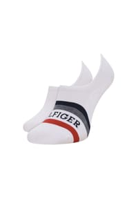 TOMMY HILFIGER - Füßlinge, 2er-Pack, für Herren - 001  WHITE