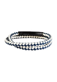 Adelia's Men Bold Style - Armband – Wickelarmband aus Leder 43 cm - schwarz