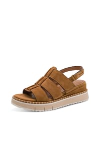 Tamaris - Sandalen, Keilabsatz, für Damen - 305 COGNAC