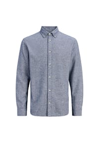 JACK & JONES - Hemd Bluharvey Langarmhemd - braun meliert