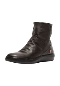 softinos® - Leder/Textil Stiefelette - Schwarz