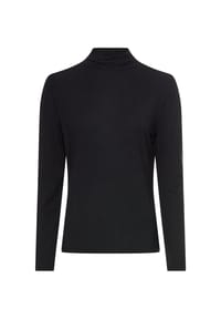 camel active - Langarmshirt mit Stehkragen - Grau