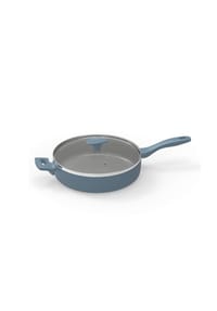 MICHELINO - Michelino Alythia Schmorpfanne mit Glasdeckel - 28 cm in Blau - Blau 28 cm
