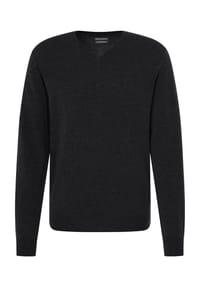 GALERIA - Kaschmirpullover, Modern-Fit, V-Ausschnitt, für Herren - ANTHRAZIT